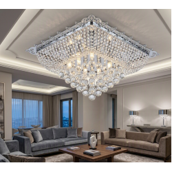 HANEDAN 60X60 KARE AVİZE KROM