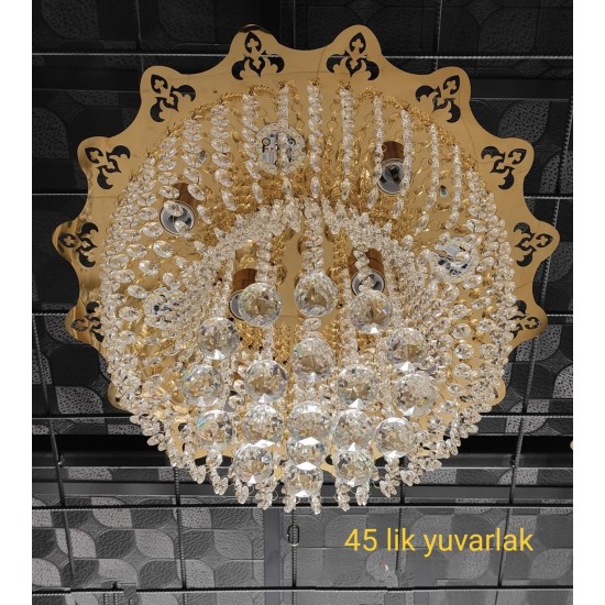 HANEDAN 45 LİK YAĞMUR GOLD AVİZE