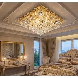 HANEDAN 60X60 KARE AVİZE GOLD